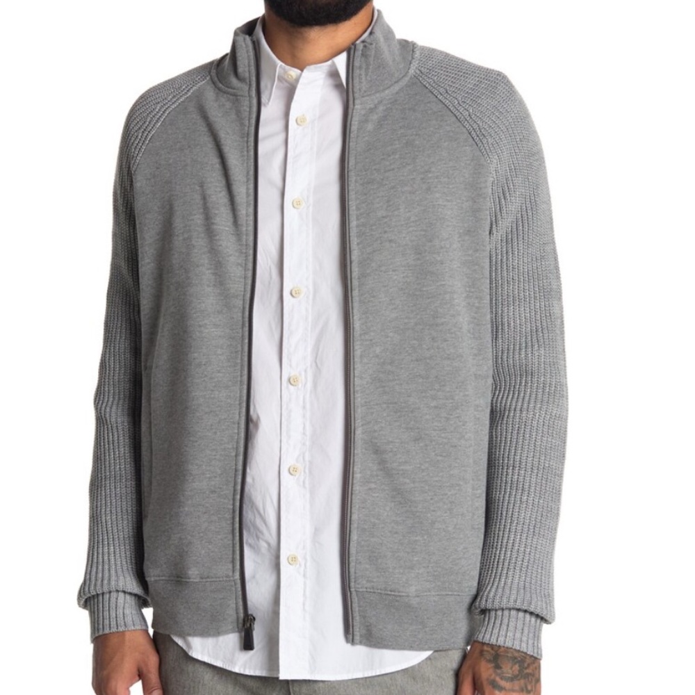 Rainforest XL Men's Gray Bomber Jacket Full Zip